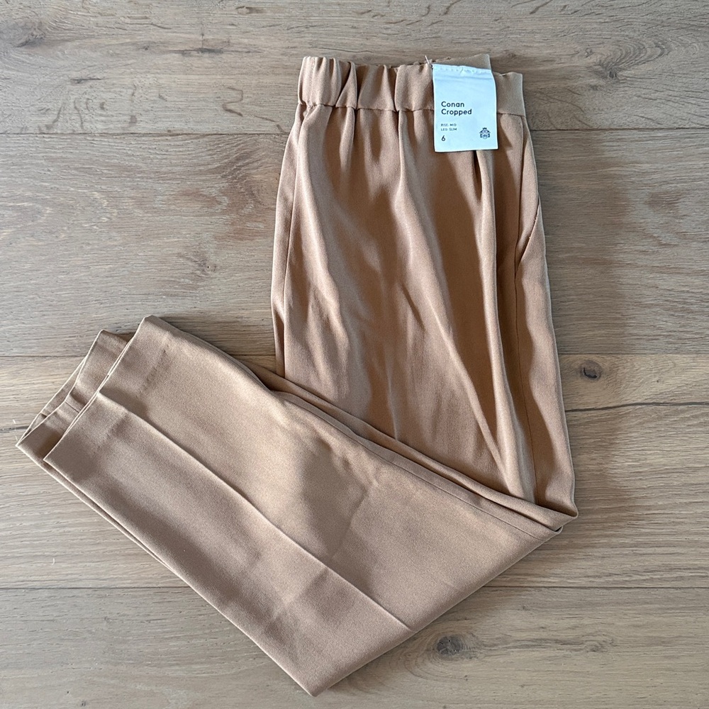 Artizia Babaton Women's Slim Tailored Ankle Pants - Tan size 6